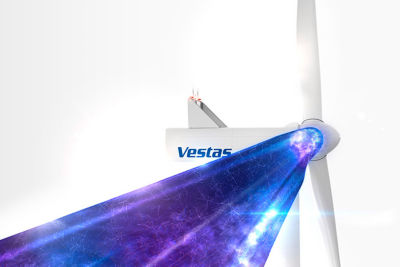 Windkraftanlage Vestas EnVentus V150 Windrad Modell Maßstab 1:333 