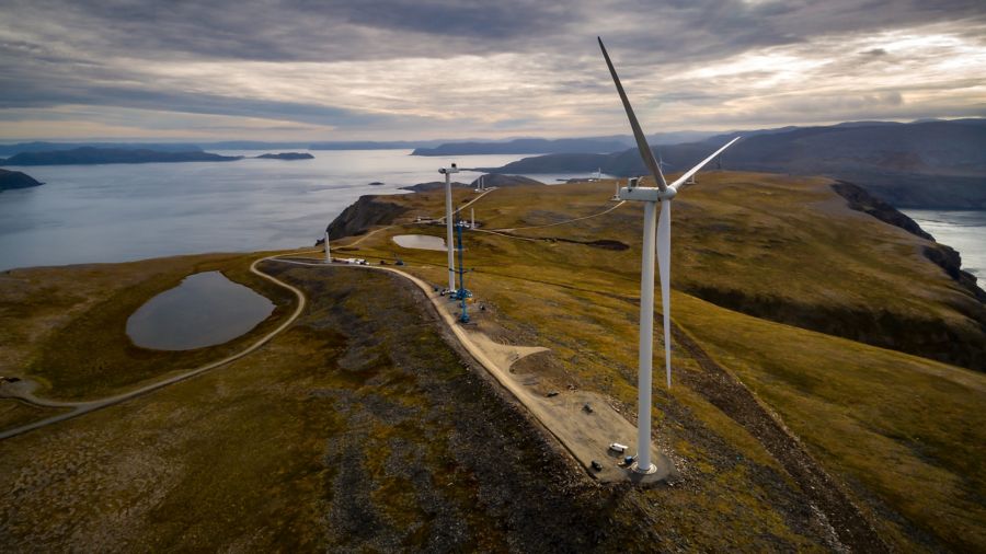Havøygavlen wind farm on the Norwegian coast.